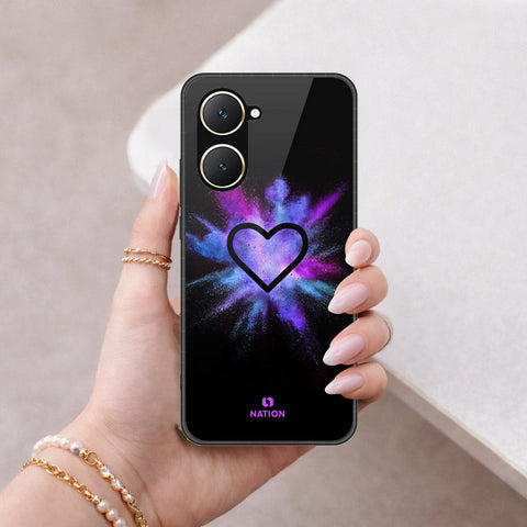 Vivo Y18 Cover - Onation Heart Series - HQ Ultra Shine Premium Infinity Glass Soft Silicon Borders Case