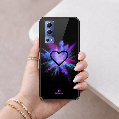 Vivo Y52 5G Cover - Onation Heart Series - HQ Ultra Shine Premium Infinity Glass Soft Silicon Borders Case