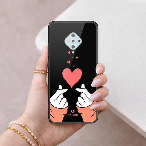 Vivo Y51 (2020 September) Cover - Onation Heart Series - HQ Ultra Shine Premium Infinity Glass Soft Silicon Borders Case