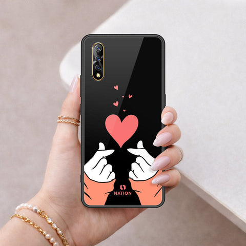 Vivo Y7s Cover - Onation Heart Series - HQ Ultra Shine Premium Infinity Glass Soft Silicon Borders Case