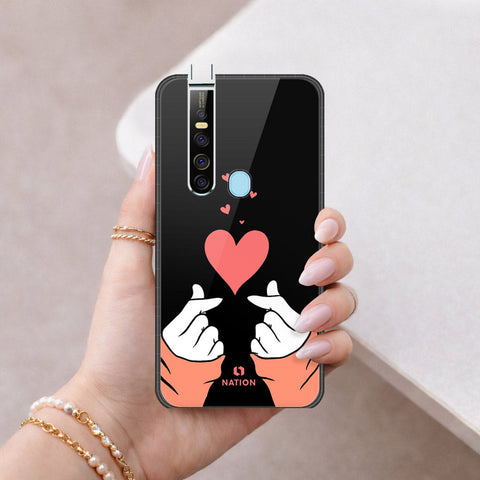 Tecno Camon 15 Premier Cover - Onation Heart Series - HQ Ultra Shine Premium Infinity Glass Soft Silicon Borders Case