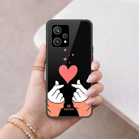 Realme 9 Pro Plus  Cover - Onation Heart Series - HQ Ultra Shine Premium Infinity Glass Soft Silicon Borders Case
