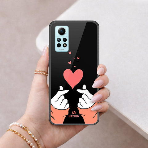 Xiaomi Redmi Note 12 Pro 4G Cover - Onation Heart Series - HQ Ultra Shine Premium Infinity Glass Soft Silicon Borders Case