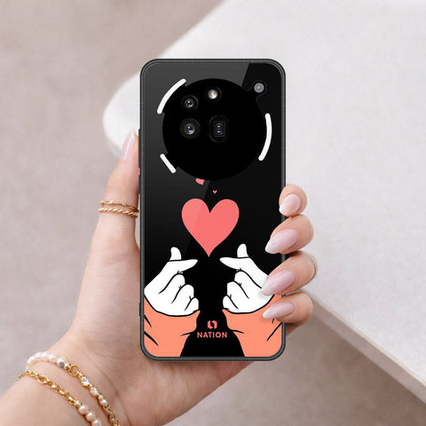 Nothing Phone 3a Pro Cover - Onation Heart Series - HQ Ultra Shine Premium Infinity Glass Soft Silicon Borders Case