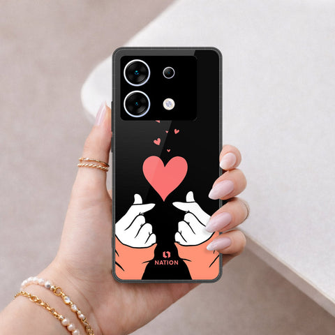 Infinix Zero 30 5G Cover - Onation Heart Series - HQ Ultra Shine Premium Infinity Glass Soft Silicon Borders Case