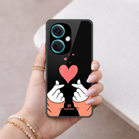 OnePlus Nord N30 Cover - Onation Heart Series - HQ Ultra Shine Premium Infinity Glass Soft Silicon Borders Case