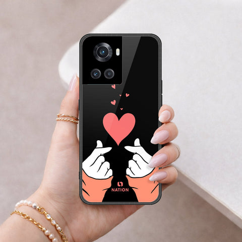 OnePlus 3T Cover - Onation Heart Series - HQ Ultra Shine Premium Infinity Glass Soft Silicon Borders Case