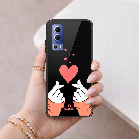 Vivo Y52 5G Cover - Onation Heart Series - HQ Ultra Shine Premium Infinity Glass Soft Silicon Borders Case