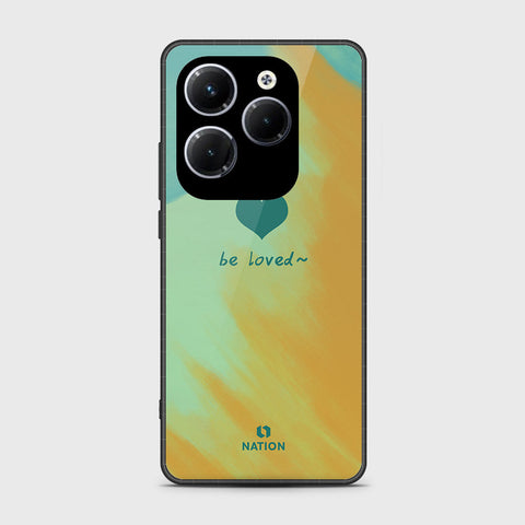 Infinix Hot 40 Pro Cover- Onation Heart Series - HQ Ultra Shine Premium Infinity Glass Soft Silicon Borders Case