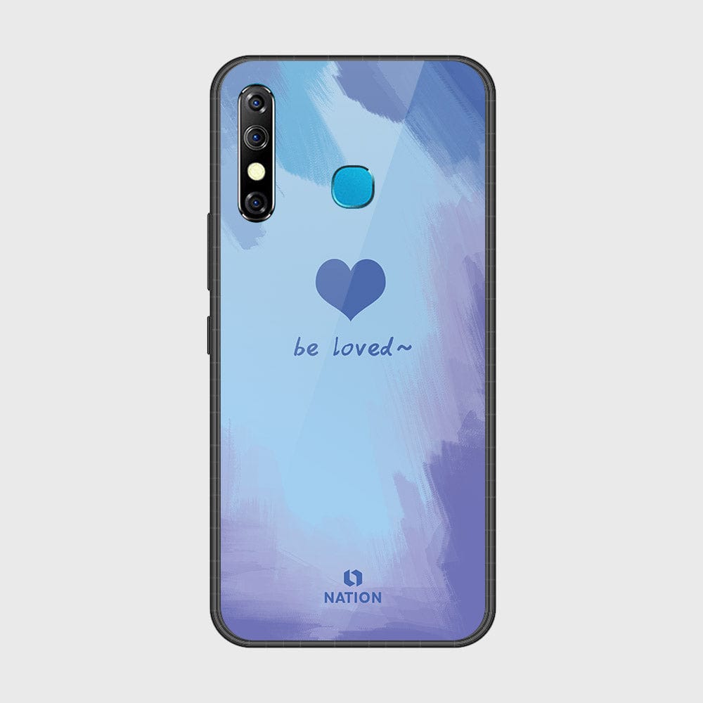 Infinix Hot 8 Lite Cover- Onation Heart Series - HQ Ultra Shine Premium Infinity Glass Soft Silicon Borders Case (Fast Delivery)