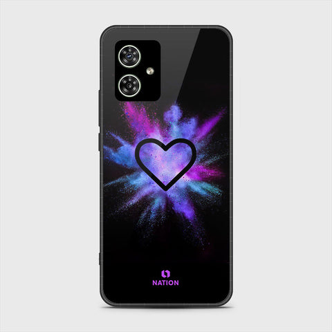 Motorola Moto G54 Cover- Onation Heart Series - HQ Ultra Shine Premium Infinity Glass Soft Silicon Borders Case
