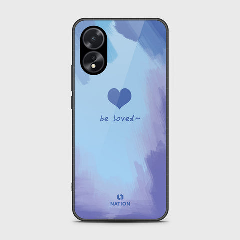 Oppo A18 Cover- Onation Heart Series - HQ Ultra Shine Premium Infinity Glass Soft Silicon Borders Case