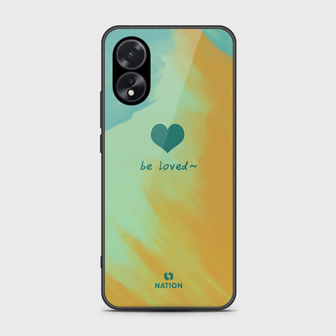 Oppo A18 Cover- Onation Heart Series - HQ Ultra Shine Premium Infinity Glass Soft Silicon Borders Case