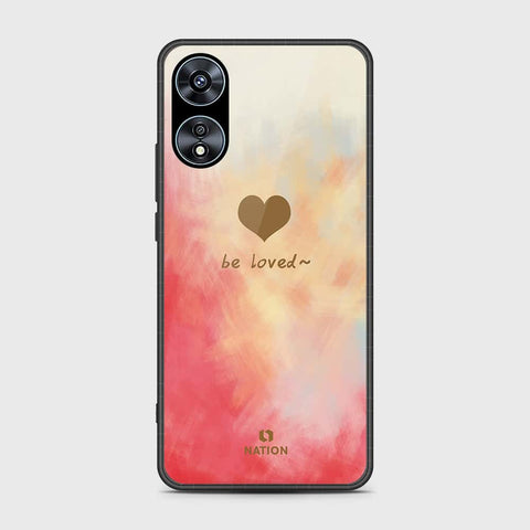 Oppo A58 4G Cover- Onation Heart Series - HQ Ultra Shine Premium Infinity Glass Soft Silicon Borders Case (Fast Delivery) (SU)