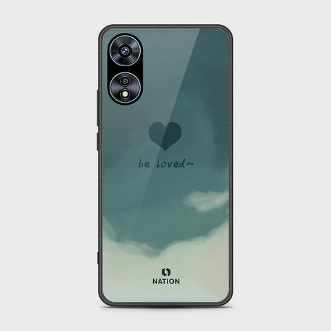 Oppo A58 4G Cover- Onation Heart Series - HQ Ultra Shine Premium Infinity Glass Soft Silicon Borders Case (Fast Delivery) (SU)