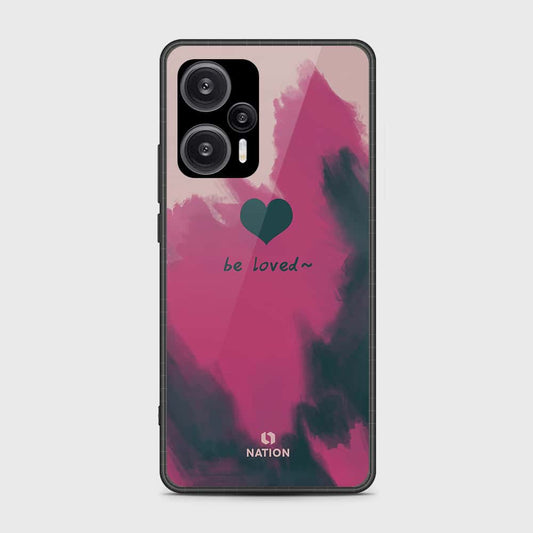 Xiaomi Redmi Note 12 Turbo  Cover- Onation Heart Series - HQ Ultra Shine Premium Infinity Glass Soft Silicon Borders Case (Fast Delivery)