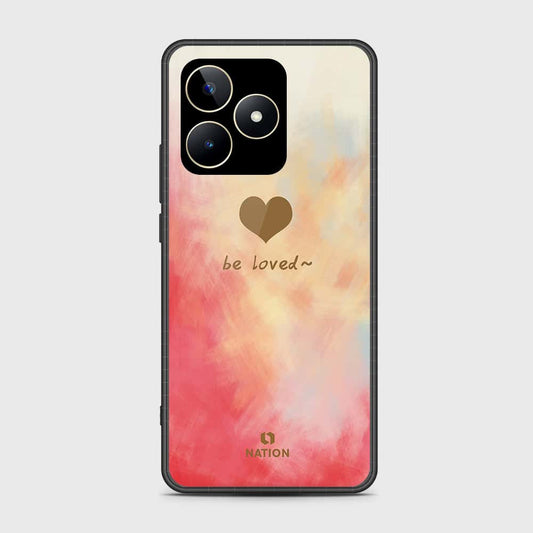 Realme Note 50 Cover- Onation Heart Series - HQ Ultra Shine Premium Infinity Glass Soft Silicon Borders Case