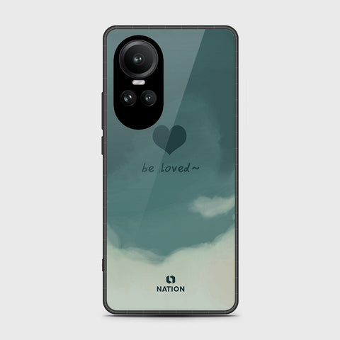 Oppo Reno 10 Pro Cover- Onation Heart Series - HQ Ultra Shine Premium Infinity Glass Soft Silicon Borders Case