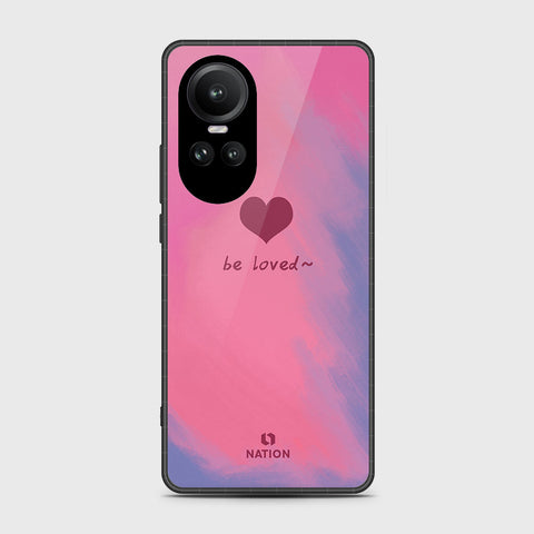 Oppo Reno 10 Pro Cover- Onation Heart Series - HQ Ultra Shine Premium Infinity Glass Soft Silicon Borders Case