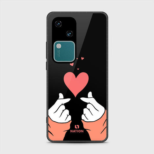Vivo V30 Cover- Onation Heart Series - HQ Premium Shine Durable Shatterproof Case (Fast Delivery)
