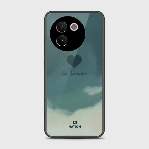 Vivo V30e Cover- Onation Heart Series - HQ Ultra Shine Premium Infinity Glass Soft Silicon Borders Case