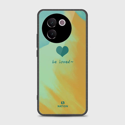 Vivo V30e Cover- Onation Heart Series - HQ Ultra Shine Premium Infinity Glass Soft Silicon Borders Case