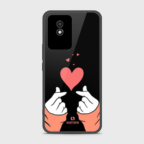 Vivo Y11 2023 Cover- Onation Heart Series - HQ Ultra Shine Premium Infinity Glass Soft Silicon Borders Case