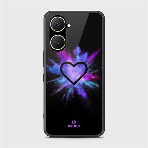 Vivo Y03t Cover- Onation Heart Series - HQ Ultra Shine Premium Infinity Glass Soft Silicon Borders Case