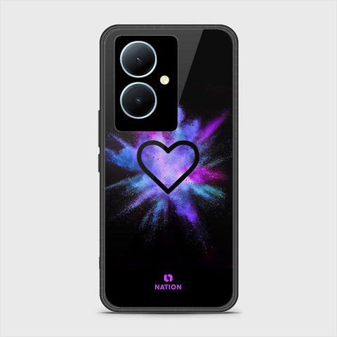 Vivo Y78 Cover - Onation Heart Series - HQ Ultra Shine Premium Infinity Glass Soft Silicon Borders Case