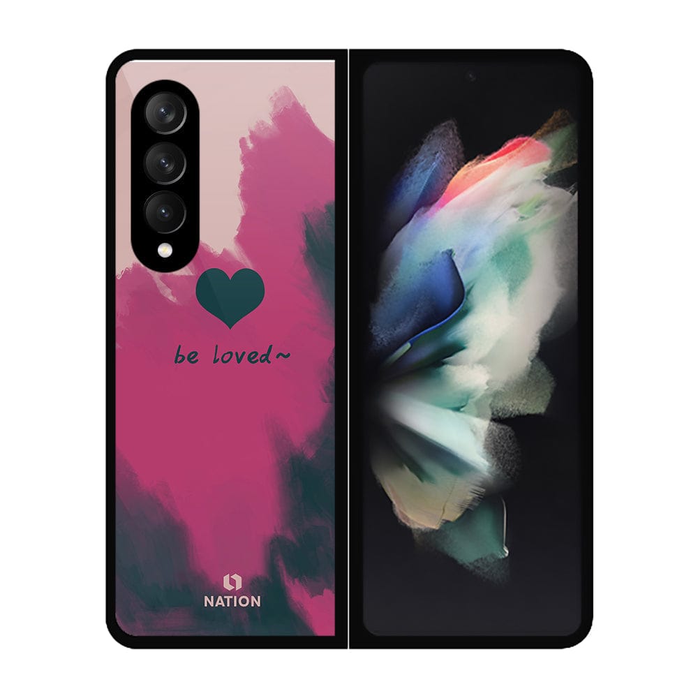 Samsung Galaxy Z Fold 3 5G Cover - Design 455 Onation Heart Series - HQ Premium Shine Durable Shatterproof Case - Soft Silicon Borders (Fast Delivery)