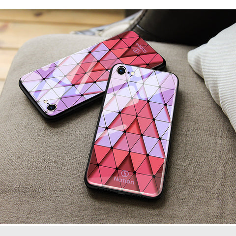 Realme 9i Cover - ONation Pyramid Series - HQ Ultra Shine Premium Infinity Glass Soft Silicon Borders Case