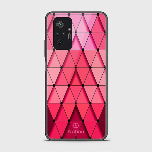 Xiaomi Redmi Note 10 Pro Max Cover - ONation Pyramid Series - D327 - HQ Ultra Shine Premium Infinity Glass Soft Silicon Borders Case ( Fast Delivery )