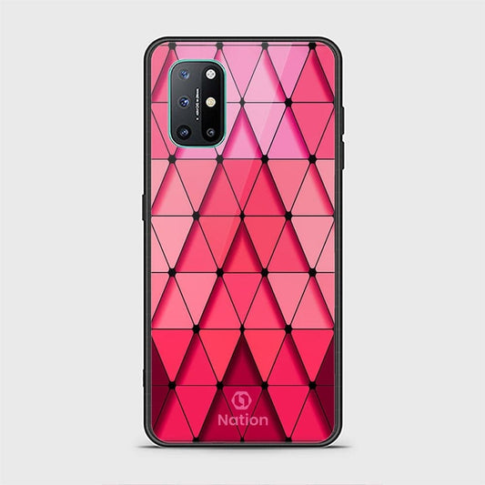 OnePlus 8T Cover - ONation Pyramid Series - D48 - HQ Ultra Shine Premium Infinity Glass Soft Silicon Borders Case ( Fast Delivery )