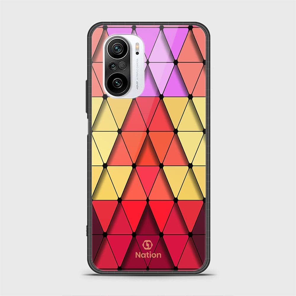 Xiaomi Mi 11i Cover - Onation Pyramid Series - D336 - HQ Ultra Shine Premium Infinity Glass Soft Silicon Borders Case ( Fast Delivery )
