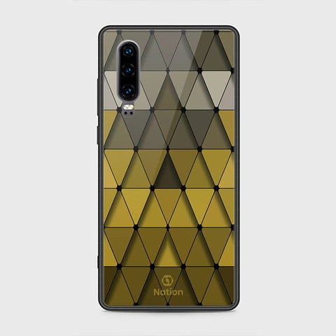 Huawei P30 Cover - ONation Pyramid Series - HQ Ultra Shine Premium Infinity Glass Soft Silicon Borders Case (Fast Delivery)