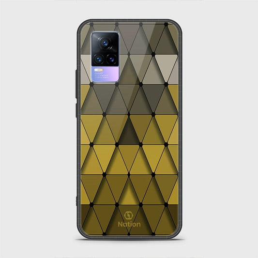 Vivo V21e Cover - Onation Pyramid Series - HQ Ultra Shine Premium Infinity Glass Soft Silicon Borders Case (Fast Delivery) (SU)