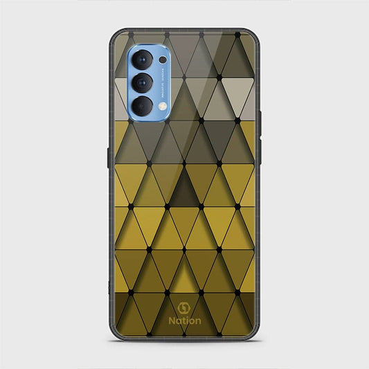 Oppo Reno 4 Cover - Onation Pyramid Series - HQ Ultra Shine Premium Infinity Glass Soft Silicon Borders Case (Fast Delivery)