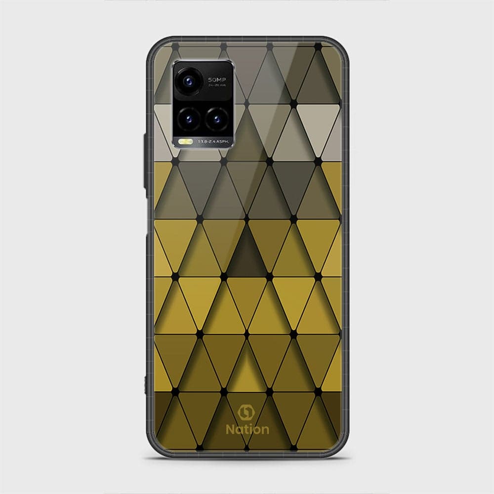 Vivo Y21t Cover - Onation Pyramid Series - D6 - HQ Ultra Shine Premium Infinity Glass Soft Silicon Borders Case ( Fast Delivery )