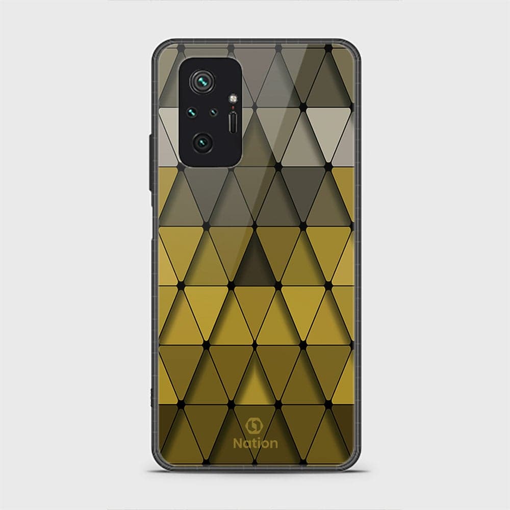 Xiaomi Redmi Note 10 Pro Max Cover - ONation Pyramid Series - D31 - HQ Ultra Shine Premium Infinity Glass Soft Silicon Borders Case ( Fast Delivery )