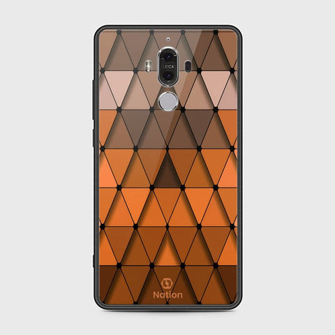Huawei Mate 9 Cover - ONation Pyramid Series - D417 - HQ Ultra Shine Premium Infinity Glass Soft Silicon Borders Case ( Fast Delivery )