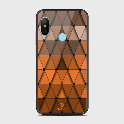 Xiaomi Redmi Note 6 Cover - Onation Pyramid Series - HQ Ultra Shine Premium Infinity Glass Soft Silicon Borders Case