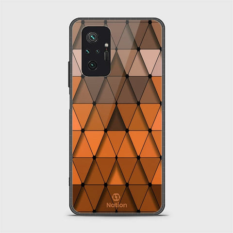 Xiaomi Redmi Note 10 Pro Max Cover - ONation Pyramid Series - D335 - HQ Ultra Shine Premium Infinity Glass Soft Silicon Borders Case ( Fast Delivery )