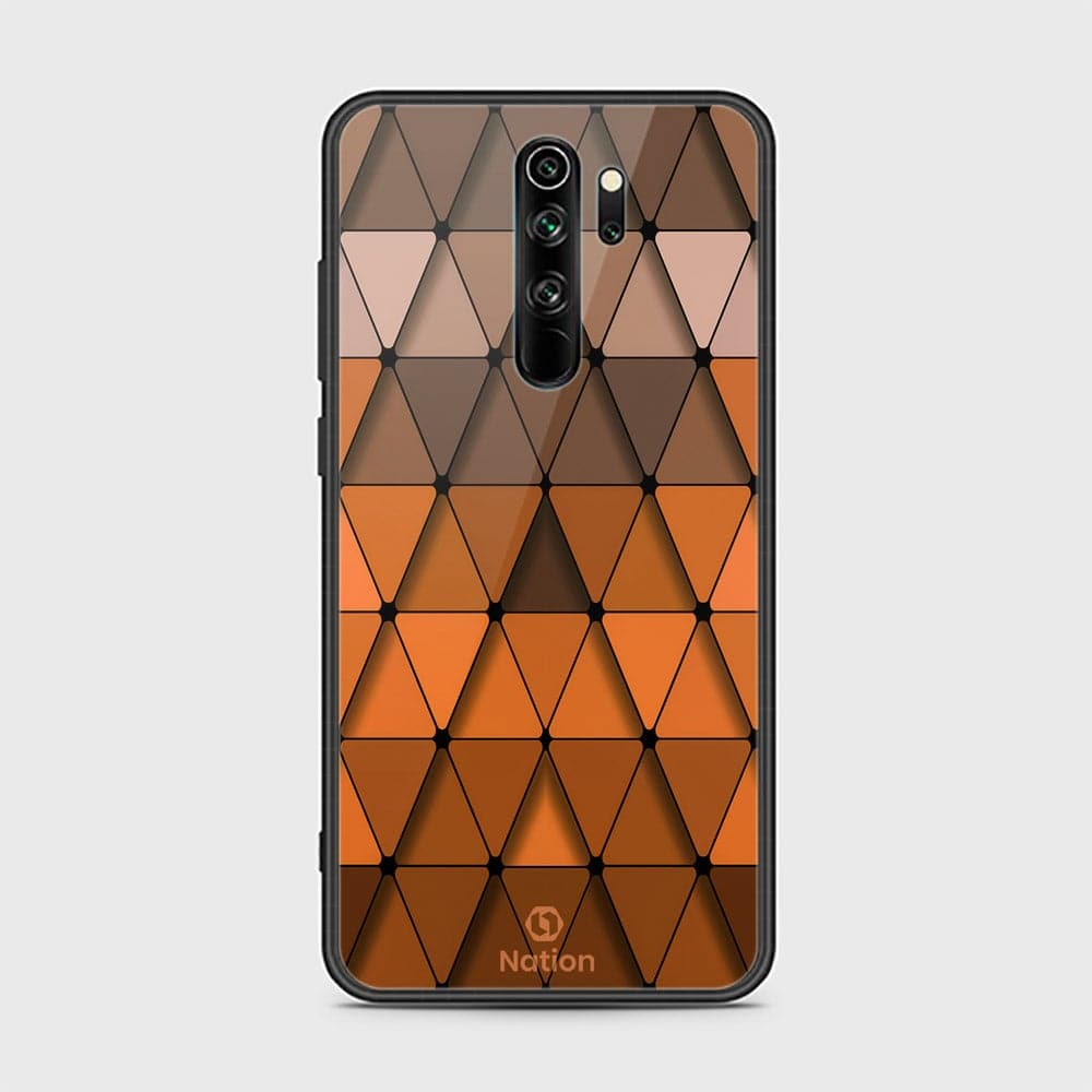 Xiaomi Redmi Note 8 Pro Cover - ONation Pyramid Series - D3 - HQ Ultra Shine Premium Infinity Glass Soft Silicon Borders Case ( Fast Delivery )