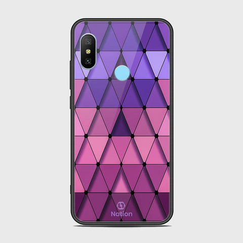 Xiaomi Redmi Note 6 Cover - Onation Pyramid Series - HQ Ultra Shine Premium Infinity Glass Soft Silicon Borders Case