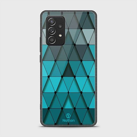 Samsung Galaxy A52s 5G Cover - ONation Pyramid Series - D8 - HQ Ultra Shine Premium Infinity Glass Soft Silicon Borders Case ( Fast Delivery )