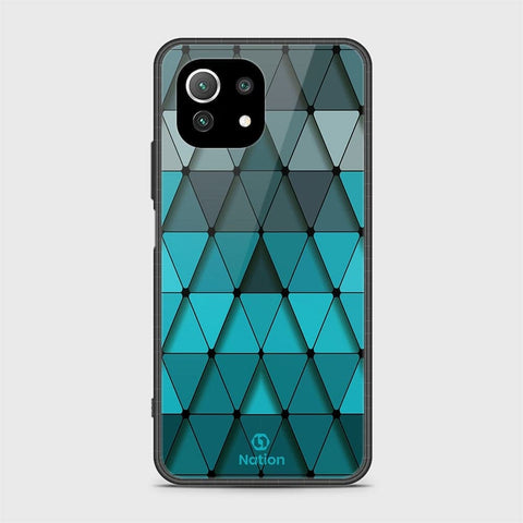 Xiaomi Mi 11 Lite Cover - Onation Pyramid Series - D17 - HQ Ultra Shine Premium Infinity Glass Soft Silicon Borders Case ( Fast Delivery )