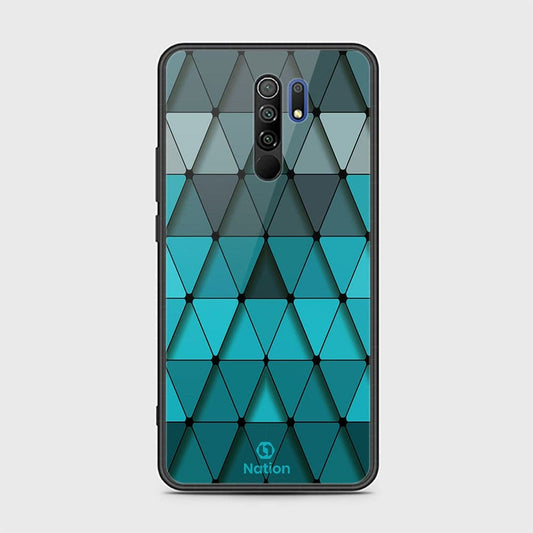 Xiaomi Poco M2 Cover - ONation Pyramid Series - D273 - HQ Ultra Shine Premium Infinity Glass Soft Silicon Borders Case  ( Fast Delivery )