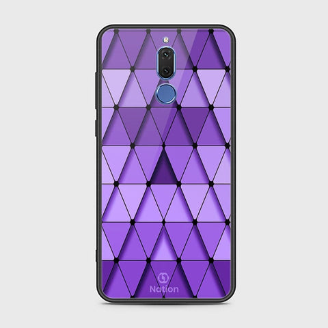 Huawei Mate 10 Lite Cover - ONation Pyramid Series - D337 - HQ Ultra Shine Premium Infinity Glass Soft Silicon Borders Case ( Fast Delivery )