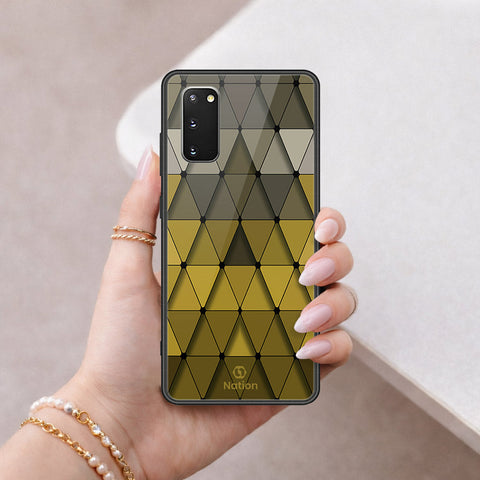 Samsung Galaxy S20 Plus Cover - ONation Pyramid Series - HQ Ultra Shine Premium Infinity Glass Soft Silicon Borders Case