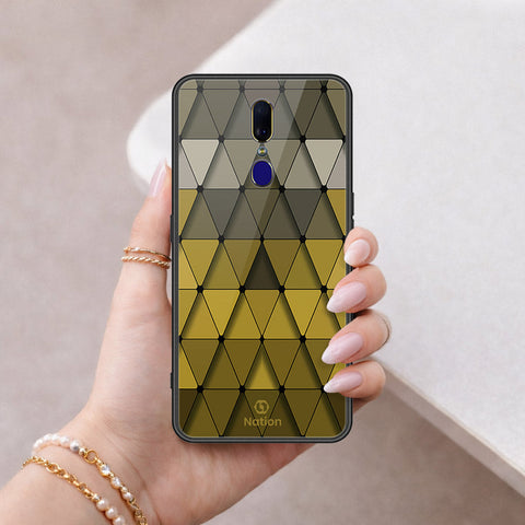 Oppo A9 / A9x Cover - ONation Pyramid Series - HQ Ultra Shine Premium Infinity Glass Soft Silicon Borders Case